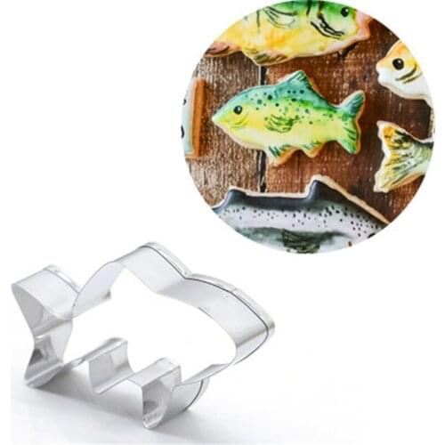 Shark Baking Gadget Cookie Press Cutters Craft Tools Cake Decoration Stainless Steel Kitchen Accessories Best Selling Fondant