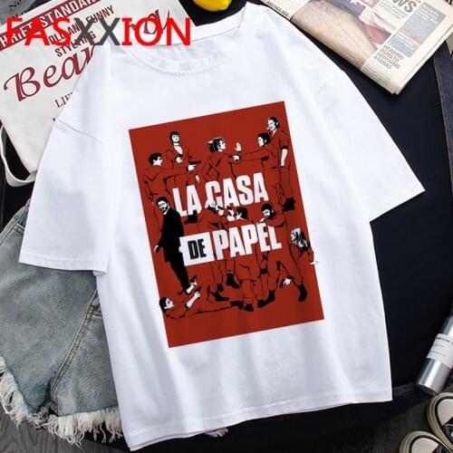 La Casa De Papel Money Heist the House of Paper Bella Ciao tshirt women print 2021 tumblr vintage graphic tees women top tees