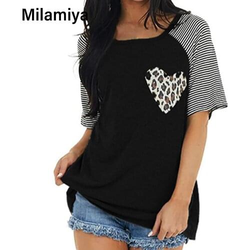 Women Harajuku Leopard Patchwork T-shirt Girl 90s Funny Clothing Fashion Princess Tops Tee Female Graphic Tshirt Summer