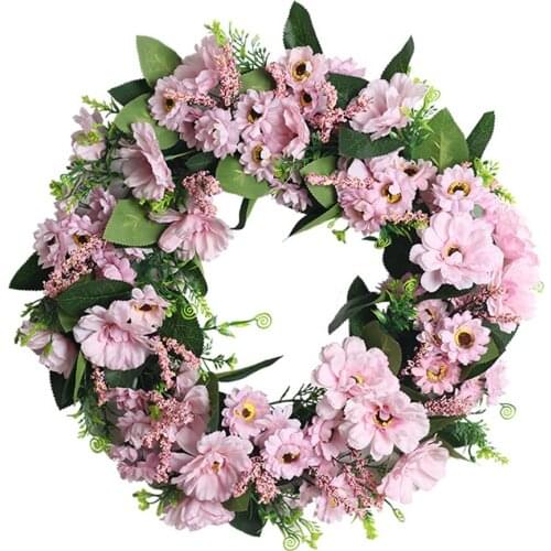Silk Peony Artificial Flowers Wreaths Door Perfect Quality Simulation Garland For Wedding Home Party Decoration