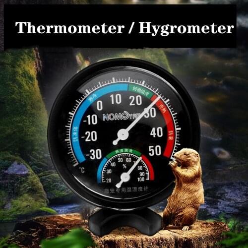 Indoor Thermometer and Hygrometer Temperature Humidity Monitor Gauge for Reptile Terrariums