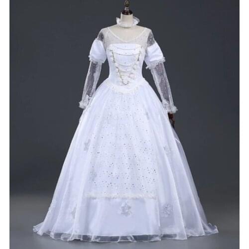 Alice in Wonderland Cosplay Costume The White Queen Mirana Costume