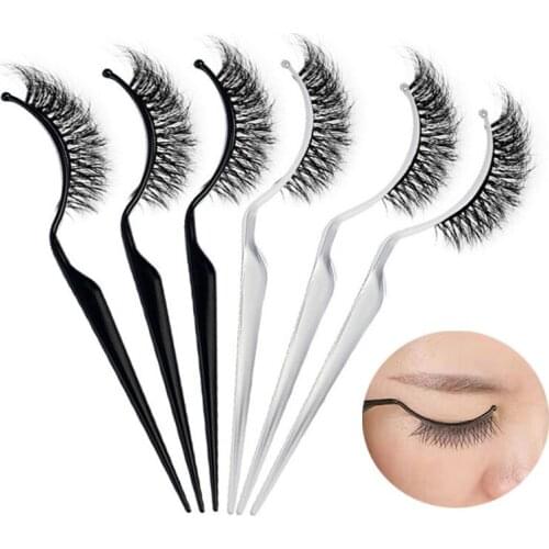 5pcs Eyelash Strip False Eyelashes Practical Grafting Try It on Tools Show Magnetic Makeup Plastic Extension Display Stick