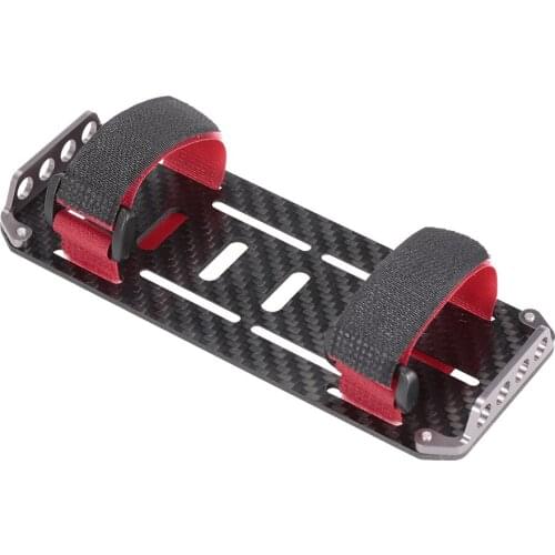 Carbon Fiber Battery Mounting Plate for 1/10 Scale RC Crawler Car Axial SCX10 CC01 F350 D90 RC4WD Black