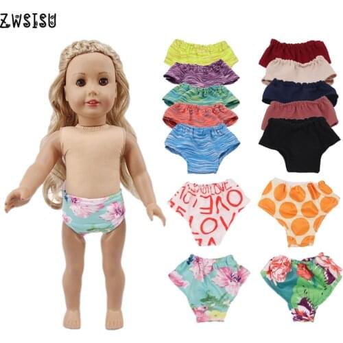 New Arrivals Handmade Doll Colorful Panties Underpants Fit 18 Inch American Doll&43 Cm Born Doll For Generation Baby Girl`s Toy