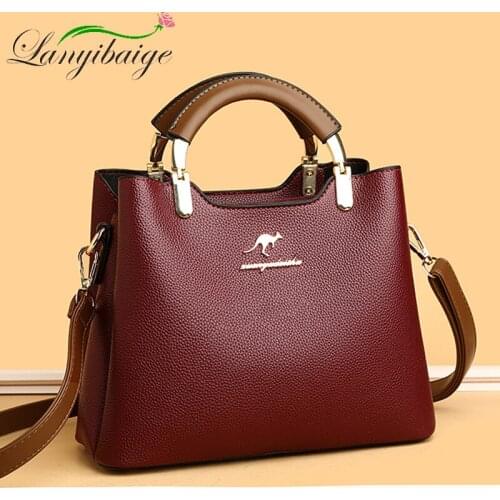 2021 Ladies PU Casual Messenger Packet Large Capacity Casual Handbag Womens Luxury Designer High Quality Shoulder Bag