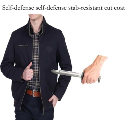Self Defense Security Anti-cut Anti-Sta Hack Wear On Both Sides Jacket Military Stealth Defensa Police Personal Tactics Clothing
