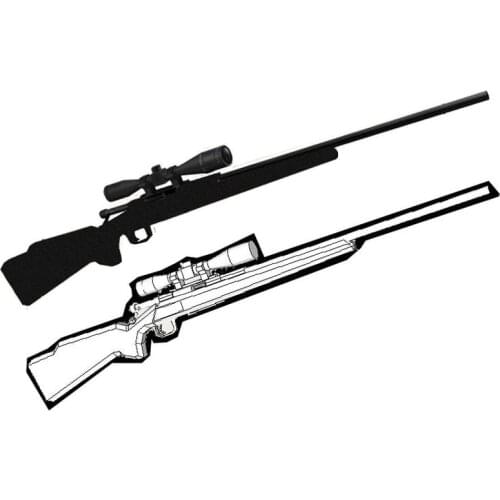 1:1 Remington Firearms M700 Sniper Rifle Manual DIY 3D Paper Model Can Not Emission Handmade Toys