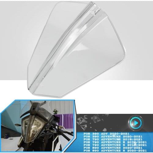 LED Headlight Grille Protector Clear Guard Cover FOR 790ADVENTURE 790 ADVENTURE R S 790ADV 2019 2020 2021 Motorcycle Accessories