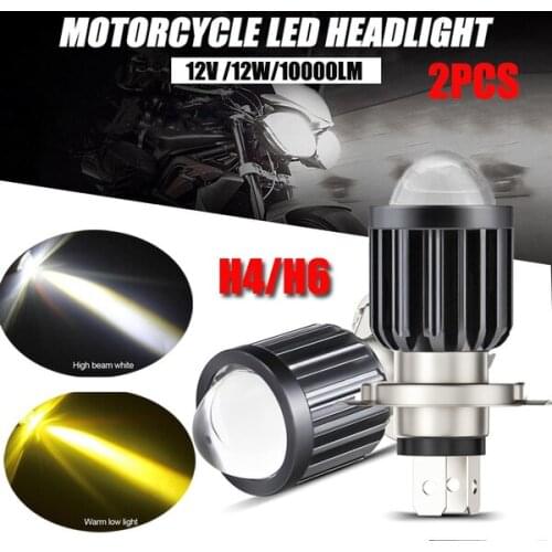 2PCS 10000LM H4 LED Motorcycle H6 BA20D LED Motorcycle Modified Light Car Fog Light 12V