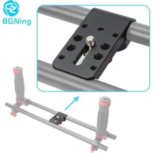 Universal 1/4 Porous Holder Clamp Mount Adapter for 15mm Rod Rail Follow Focus Rig DSLR 5D2 GH2 Camera Stabilizer Photography