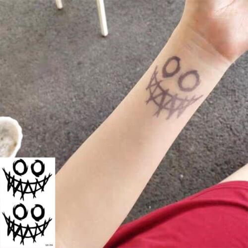 Waterproof Temporary Tattoo Stickers Evil Spirits Eyes fake Tatto Geometric animal Flash Tatoo Hand Back Foot for Girl Women Men
