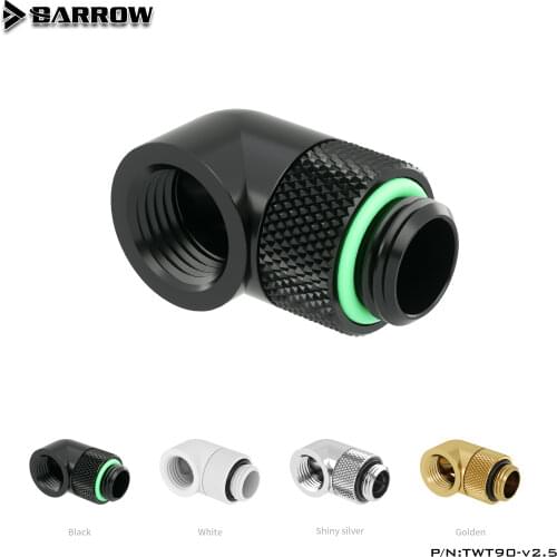 Barrow G1/4" 90 Degree Elbow Rotation Connector Fitting 360 Degree Rotation Rotary TWT90-v2.5
