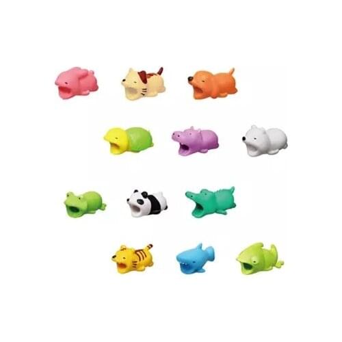 New Cable Accessory Cable Animal Bites Cartoon USB Charger Data Cable Cord Protector For iphone 8 7 6 USB cable protection