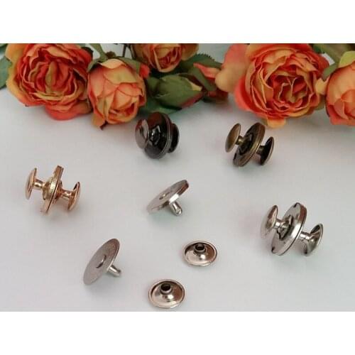 10set 18mm Double rivets Magnetic Buttons Metal Magnet Buttons for Handbags,Purse,Metal Button Fastener for Wallet Bags Clothes