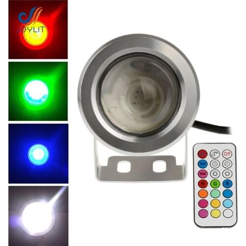 10pcs/lot 12V-24V 21keys remote control RGB underwater light with intelligent timing RGB under swimming For Fountain pool Lake