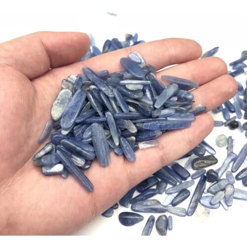 100g Natural Kyanite Quartz Polished Thin slice shape blue color Tumbled Gravel cyanite gemstone crystals and stones healing