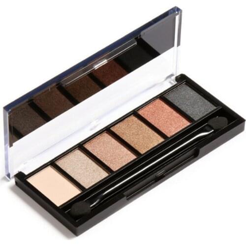 100pcs FOCALLURE 6 Colors Eyeshadow Palette Glamorous Smokey Eye Shadow Shimmer Colors Makeup