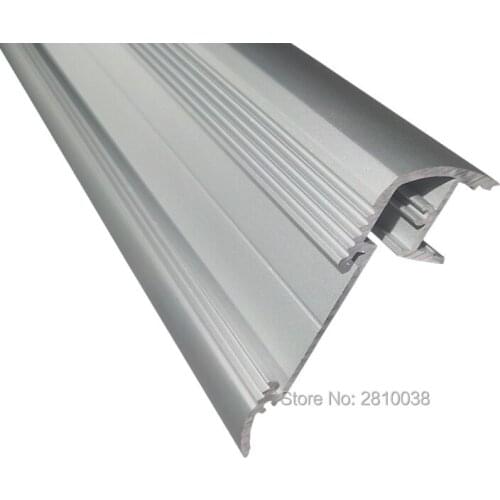 30 X 1M Sets/Lot 28 mm Tall Stair step aluminum led channel housing Anodized silver aluminum led profile for stair tread light