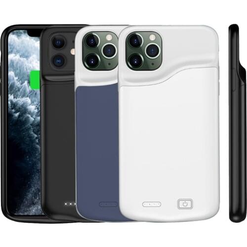 5000mAh Slim Liquid Silicone shockproof Battery Charger Cases for iPhone 11 Pro Max PowerBank Case Cover External Charger Fundas