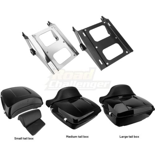 Motorcycle Tour Pack Luggage Box & Luggage Rack For Harley Touring Street Glide Road Glide 2014-2020
