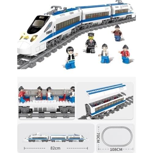 Toy Model assembly blocks assembled electric train track toy brains child boy girl students gift birthday high quality
