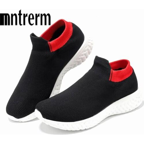 Mntrerm Brand Sneakers Women Men Casual Shoes Mesh Flats Loafers Slip On Plus Big Size Breathable Spring Autumn Couples Shoes