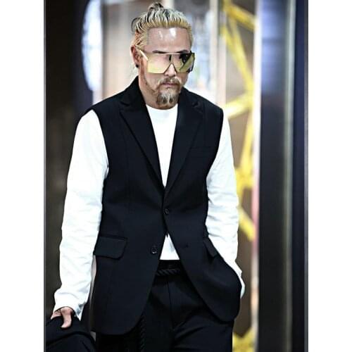 Mens new casual jacket with button down