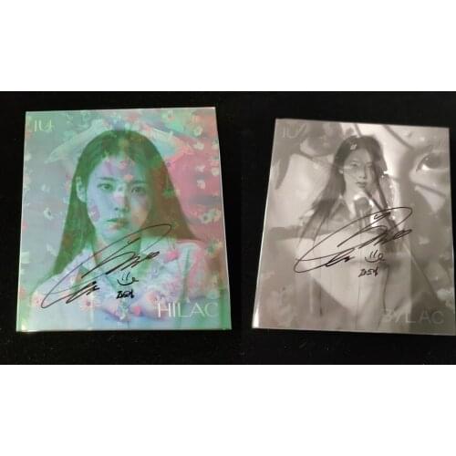 Hand signed Lee Ji Eun IU autographed 5TH LILAC album CD +photobook +signed photo K-POP 092019