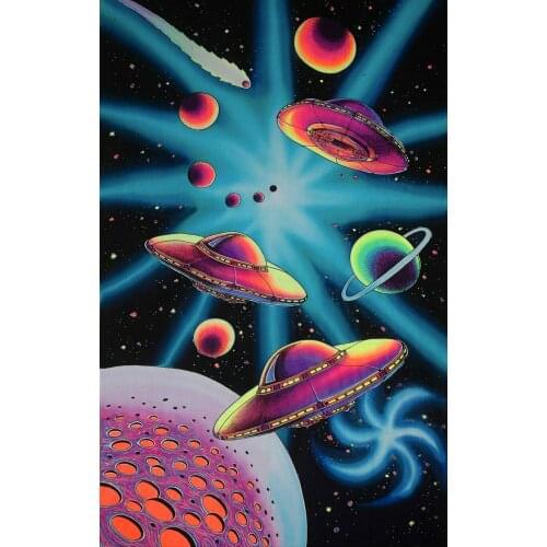 Psychedelic Backdrop Trippy Wall Art Hippie Poster