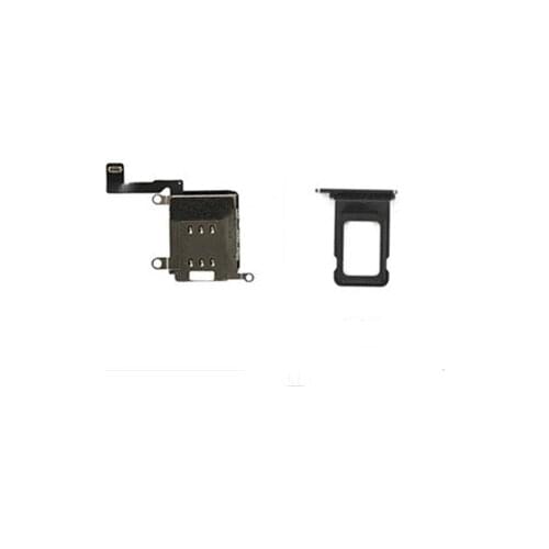Dual Sim Card Reader Connector Flex Cable For iPhone 12 Pro Max Sim Card Tray Slot Holder Adapter Repair Replacement Parts