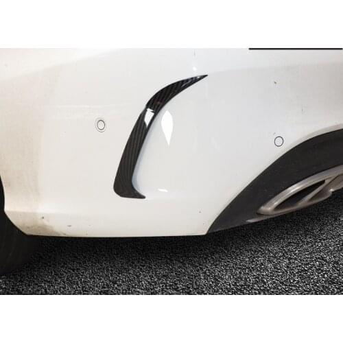 Carbon Fiber Rear Bumper Splitters Side Vent Flaps for Mercedes-Benz C-Class W205 C63 C43 AMG Sedan Sport 2014 - UP