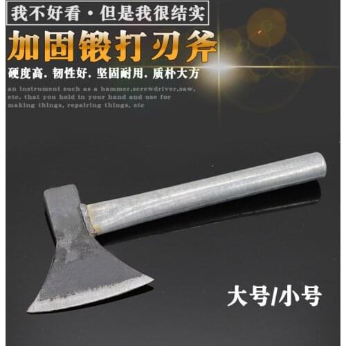 Agricultural tool chopping brick axe, large and small iron handle for chopping wood, manual forging, electric welding, iron axe