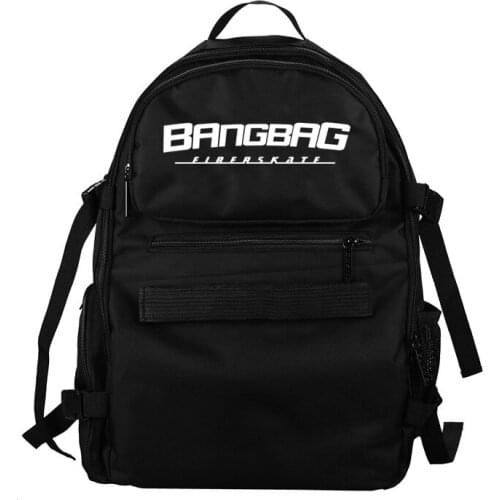 Unisex Backpack Bag Oxford Fabric Double Rocker Bags Skateboard Backpack Lovers Bags Black Students Bags