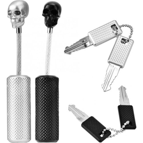 Metal Luggage Password Locks Safe Zipper Bag Suitcase Chain Creative Skull Wire Rope Customs Backpack Handbag Drawer Cabinet