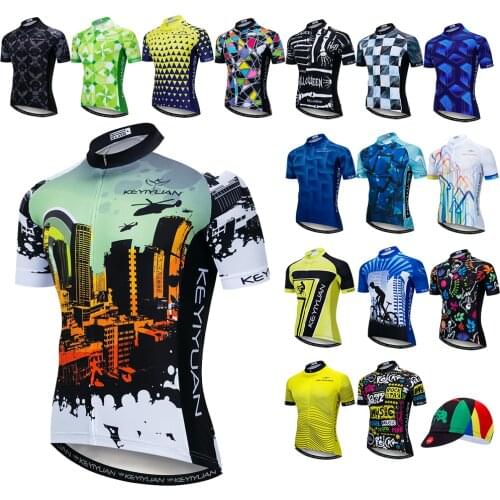 Bicycle Jerseys Men Short Sleeve Cycling Jersey Racing Quick Dry Bike Clothing MTB Riding Bike Shirt Clothes Wear Top Maillot