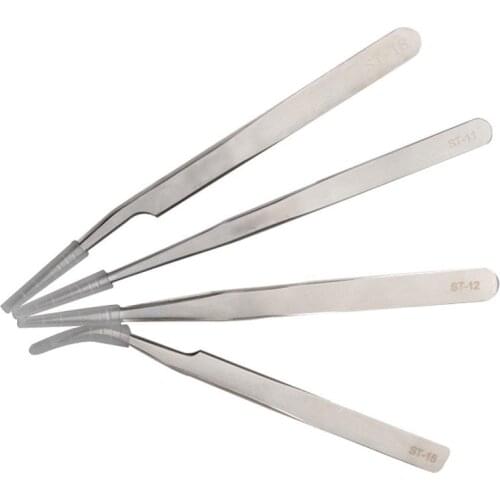 Vetus 4Pcs TS Lash Tweezers With 4 Sizes stainless steel Eyelashes Extension Tweezers Eye Makeup Tools