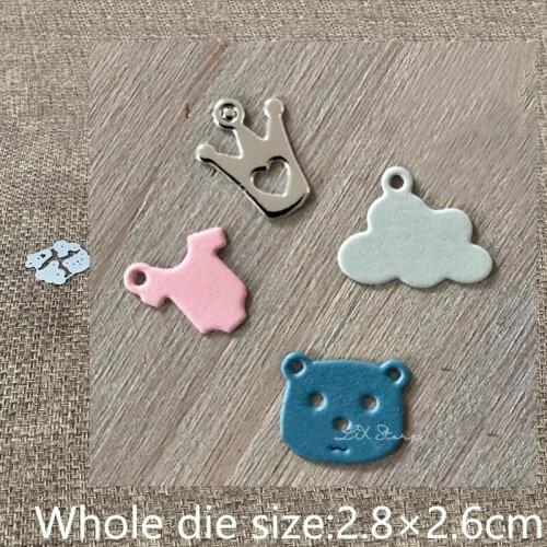 XLDesign Craft Metal Cutting Die stencil mold 4pcs lovely mini ornament scrapbook Album Paper Card Craft Embossing die cuts