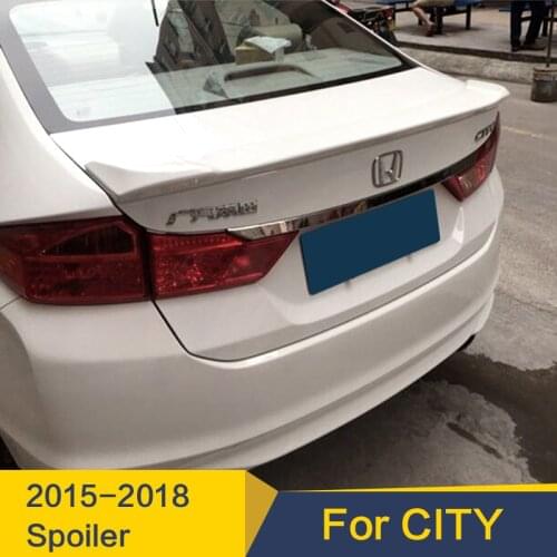 Rear Trunk Lid Car Spoiler Wing For Honda City 2015-2018 ABS Material Car Rear Wing Decoration Dedicated Accessories Spoiler