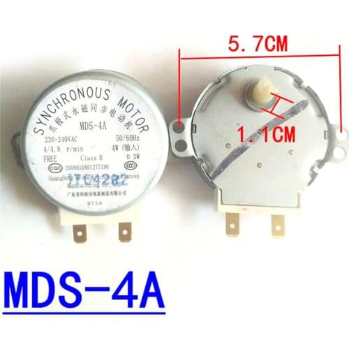 Replacement Turntable Motor Synchronous Motor MDS-4A 220V 4W for MIDEA Microwave Oven Repair Parts