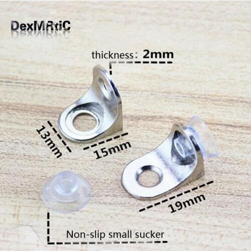 20pcs Corner Bracket Fittings Corner Angle L Breakets Connector Cabinets partitions brackets for wooden shelves