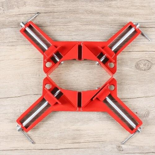 4PCS 90 Degree Right Angle Clamp DIY Corner Clamps Quick Fixed Fishtank Glass Wood Picture Frame Woodwork Right Angle