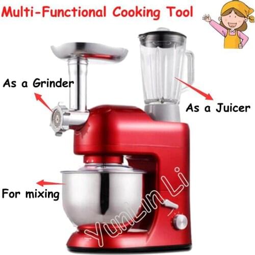 5L Multi-Functional Cooking Tools Household Noodle Maker Meat Grinder Egg Beater Butter Mixing Machine SM-1086S