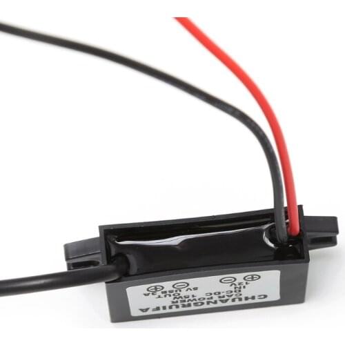 C5AD Car Charge DC Converter Module 12V To 5V Micro USB Output Power Adapter 3A 15W