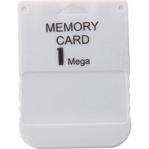 White 1 MB 1MB Memory Card Stick For Playstation 1 One PS1 PSX Game