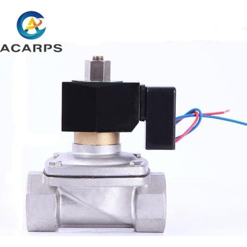 1-1/4" Energy Saving Normally Open Stainless Steel Solenoid Valve Switch Valve Water Valve 24 Hours Energize Not Fever