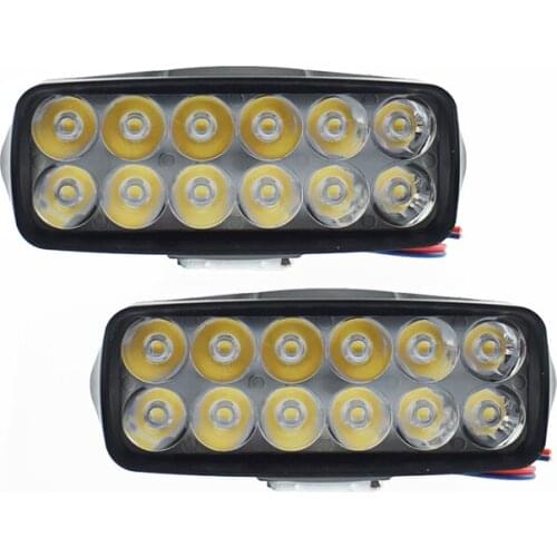 Motorcycle headlamp 12LED chip 18W 6000k moto spotlights work lamp Scooter auxiliary lamp Motorbike Fog spot lights headlights