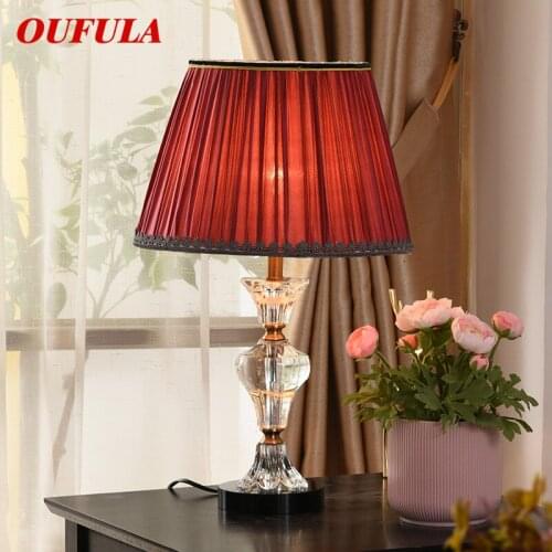 BROTHER Crystal Table Lamps Desk Lights Luxury Modern Contemporary Fabric for Foyer Living Room Office Creative Bed Room Hotel