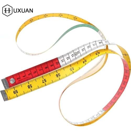 1PC 60in 1.5m Body Measuring Ruler Sewing Tailor Tape Measure Mini Soft Flat Ruler Centimeter Meter Sewing Measuring Tape