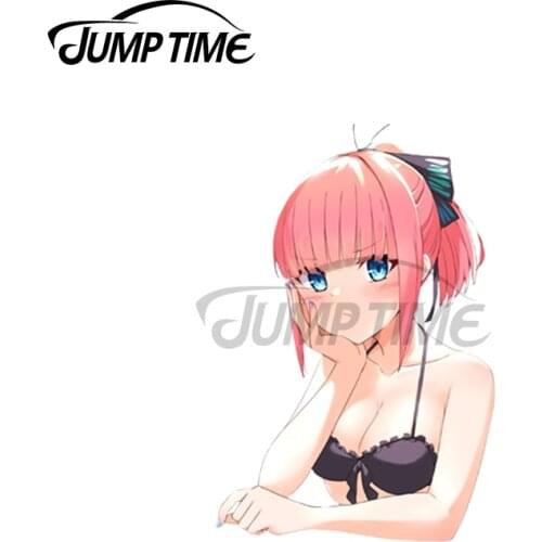 JumpTime 13 x 4cm Nakano Nino Peeker Sexy Anime Girl Decal Car Occlusion Scratch Car Stickers Windshield Personality Graphics